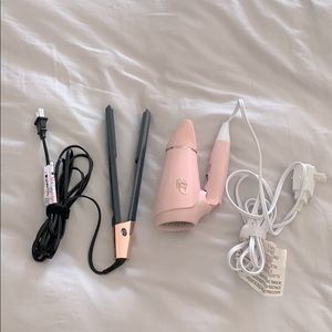 T3 MICRO Foldable Hair Dryer + Singlepass Flatiron